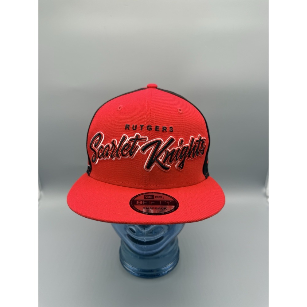 New Era 9Fifty Rutgers Scarlet Knights Hat "Outright" Premium‎ Snapback Cap NWT